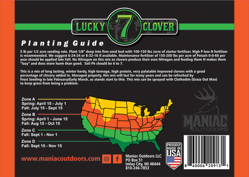 Lucky 7 Clover & Chicory Food Plot